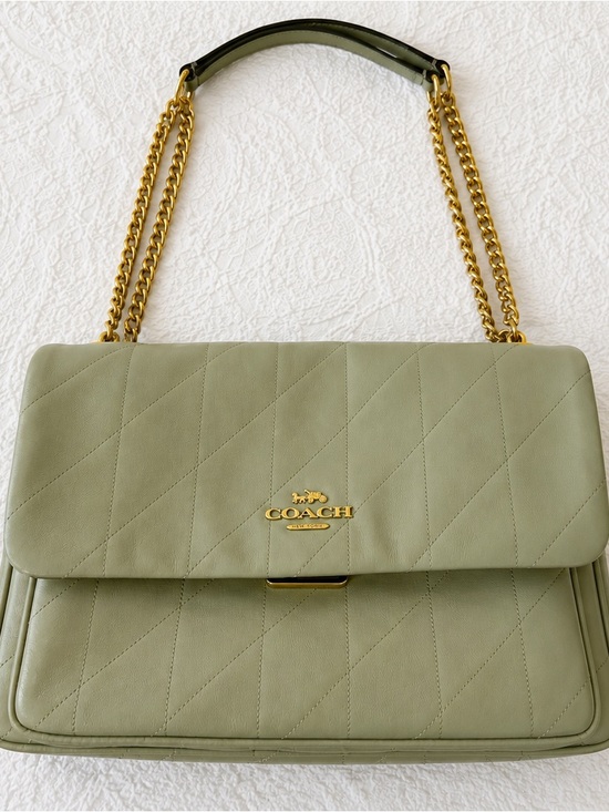 Coach Handbags - Coach Quilted Shoulder Bag in pistachio/olive